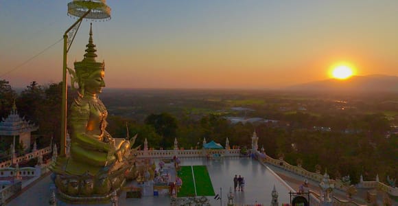 Chiang Mai: Doi Saket Temple Sunset with Transport