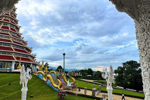 Chiang Mai: Weiße, blaue und große Buddha-Tempel in Chiang Rai