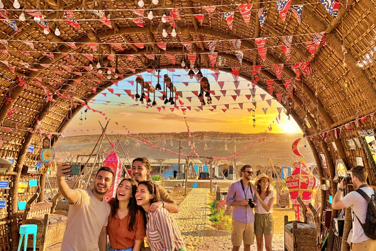 From Cairo: Desert night, Bedouin dinner, coffee & show
