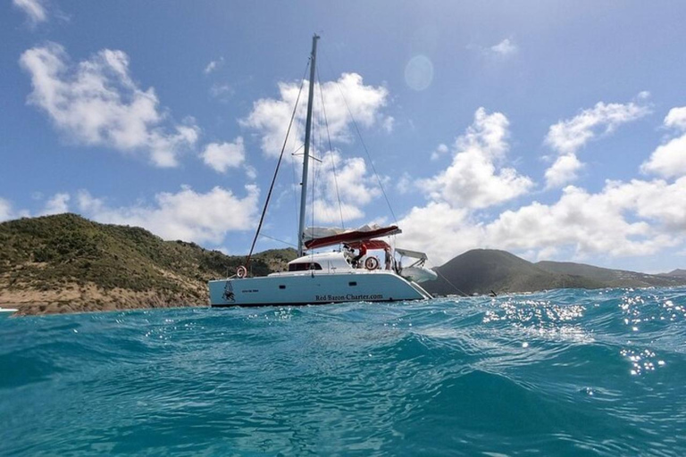 Philipsburg: Private Luxury Catamaran Day Charter Small Group (max 8 travelers)