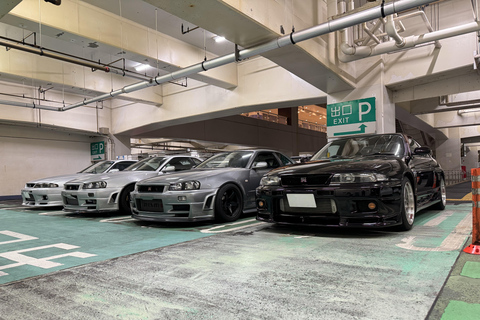 Daikoku PA et visite de Tokyo en R34 GT-R de 700 CV (visite privée)