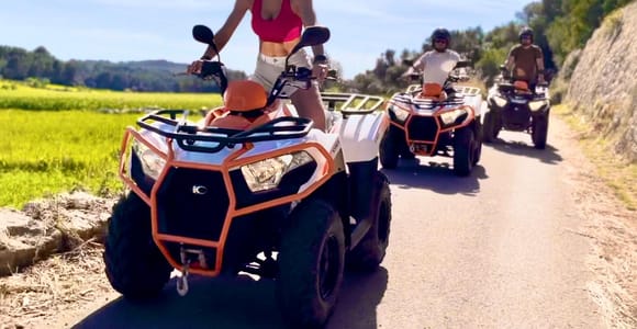 Mallorca: Quad-Tour: OPTIONAL + Klippenspringen + Schnorcheln