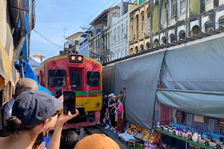 From Bangkok: River, Railway and Floating Markets Tour
