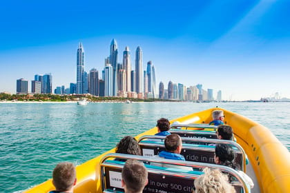 Dubai Marina: Guided Sightseeing Tour by Speedboat | GetYourGuide