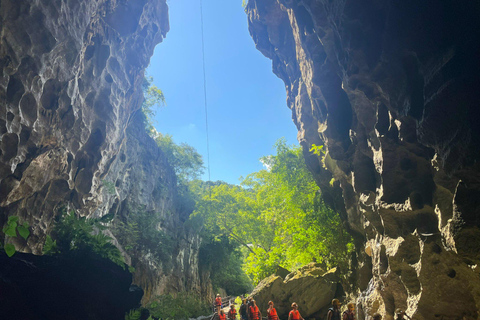 Phong Nha: Zipline Dark Cave & Paradise Cave Exploration Option 4: Full Adventure Experience - Drop-off in Hue