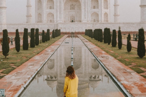 De Delhi/jaipur : - Visite du Taj Mahal et d'Agra en voiture à la journéeAu départ de Jaipur : - Visite du Taj Mahal et d'Agra en voiture à la journée