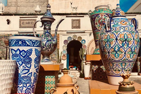 From Hammamet: Nabeul Market, Pottery Village & Kasbah Tour