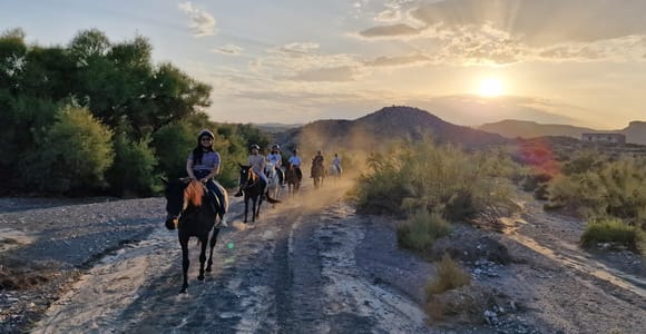 Almeria: Horse Riding Tour of Tabernas Desert Film Sites