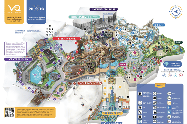 ماليزيا: تذكرة دخول منتزه جنتنج سكاي وورلد الترفيهي(للسائحين الأجانب) عروض حصرية بمناسبة اليوبيل ا