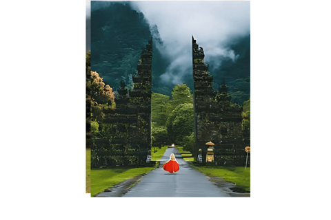 North Bali: Walking on the expanse of jati luwih rice fields