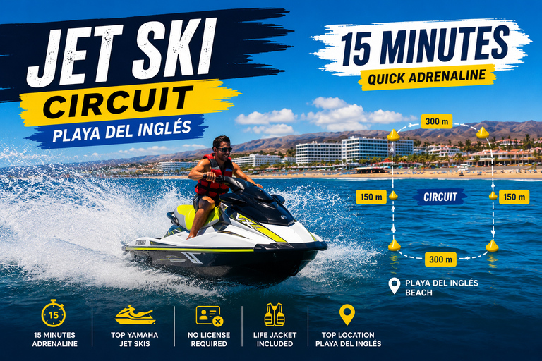 Gran Canaria: Jet Ski Circuit Experience in Playa del Inglés Gran Canaria: Playa del Inglés Jet Ski Experience 15min