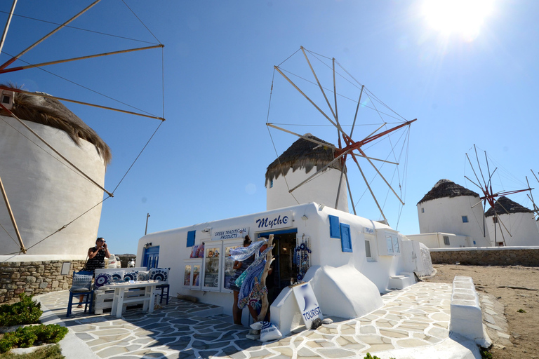 Mykonos: Halbtagestour durch die Stadt und Bustour auf der InselStadt- und Inseltour 2024