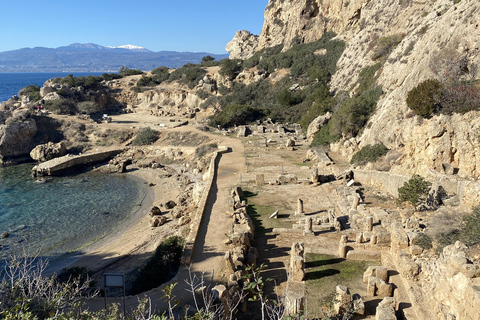 Athènes : Lac Vouliagmeni Corinthia, coucher de soleil et baignade dans l&#039;Héraion