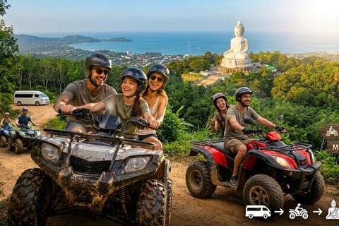 Phuket: Ride ATV Adventure & Big Buddha