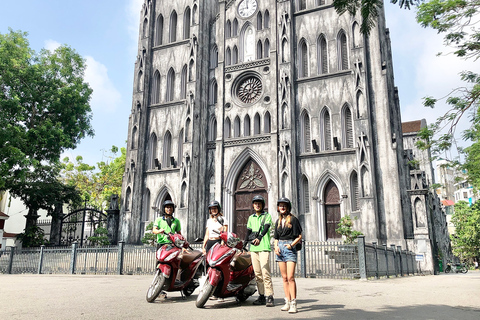 Hanoi 1/2-dniowa wycieczka skuterem z przygodą w centrum miastaPółdniowa wycieczka skuterem, aby odkryć centrum Hanoi