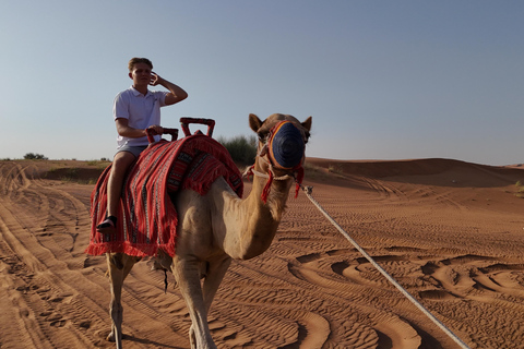 Dubai: Duin Buggy Safari en kamelenrit met vervoer2-zits met gedeelde vervoersservice