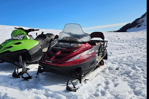 Excursión de Aventura en Motos de Nieve por los Cárpatos