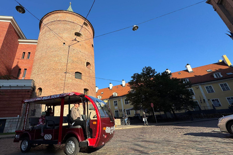 Riga: Private Old Town Heated E-Bus Tour with Audio Guide Private Tour