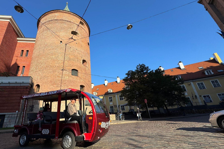 Riga: Private Old Town Heated E-Bus Tour with Audio Guide Private Tour