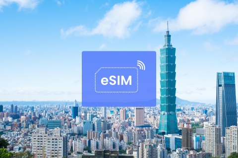 Tajpej: Tajwański/Azja Plan transmisji danych w roamingu eSIM w sieci komórkowej