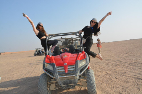 Hurghada: Quad Bike, Buggy, Jeep Safari, giro in cammello e cenaServizio di prelievo in hotel a hurghada