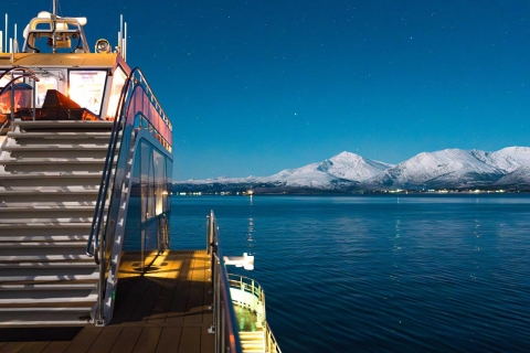 Tromsø: Nordlicht-Bootstour per Elektro-Katamaran & Essen