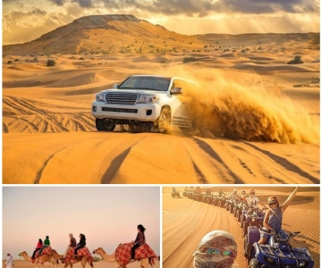 Doha: Wüstensafari mit Sandboarding und Binnenseetour