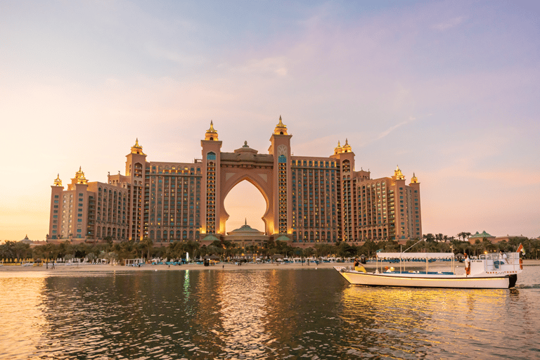 迪拜：亚特兰蒂斯、棕榈岛、艾因迪拜和码头的阿布拉游船之旅