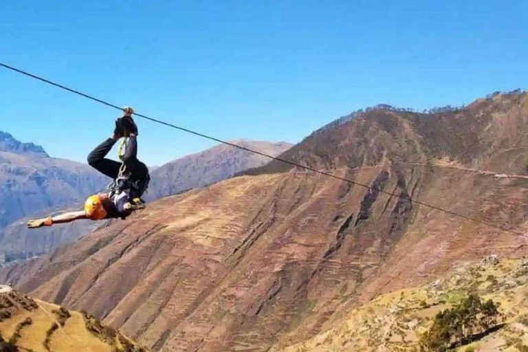 Zipline-Trip über das Heilige Tal