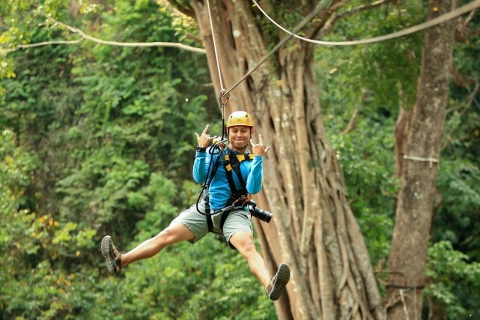 Chiang Mai: Pongyang Jungle Coaster & Zipline with Transfer Package A
