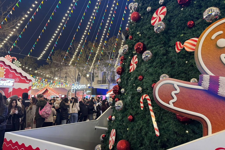 Baku: Winter Lights and Fair Tour with Hot Drinks