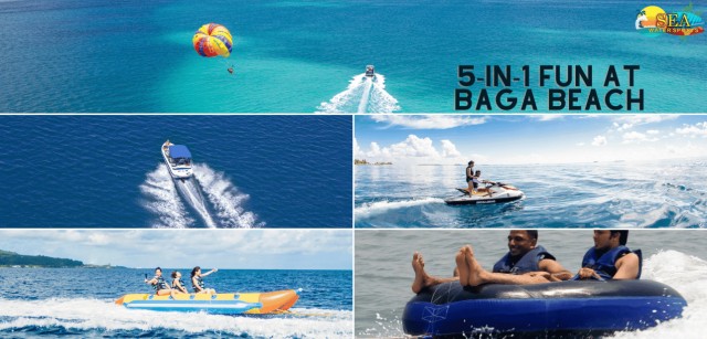Visit Goa 5 Water Sports Package at Baga Beach in Colvale, Goa, India