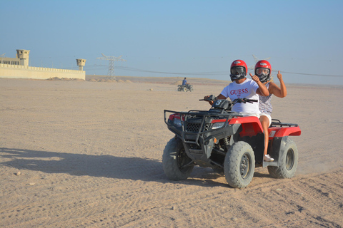 Hurghada: Safari nel deserto in quad per 5 ore e barbecueTour di 2 ore in quad