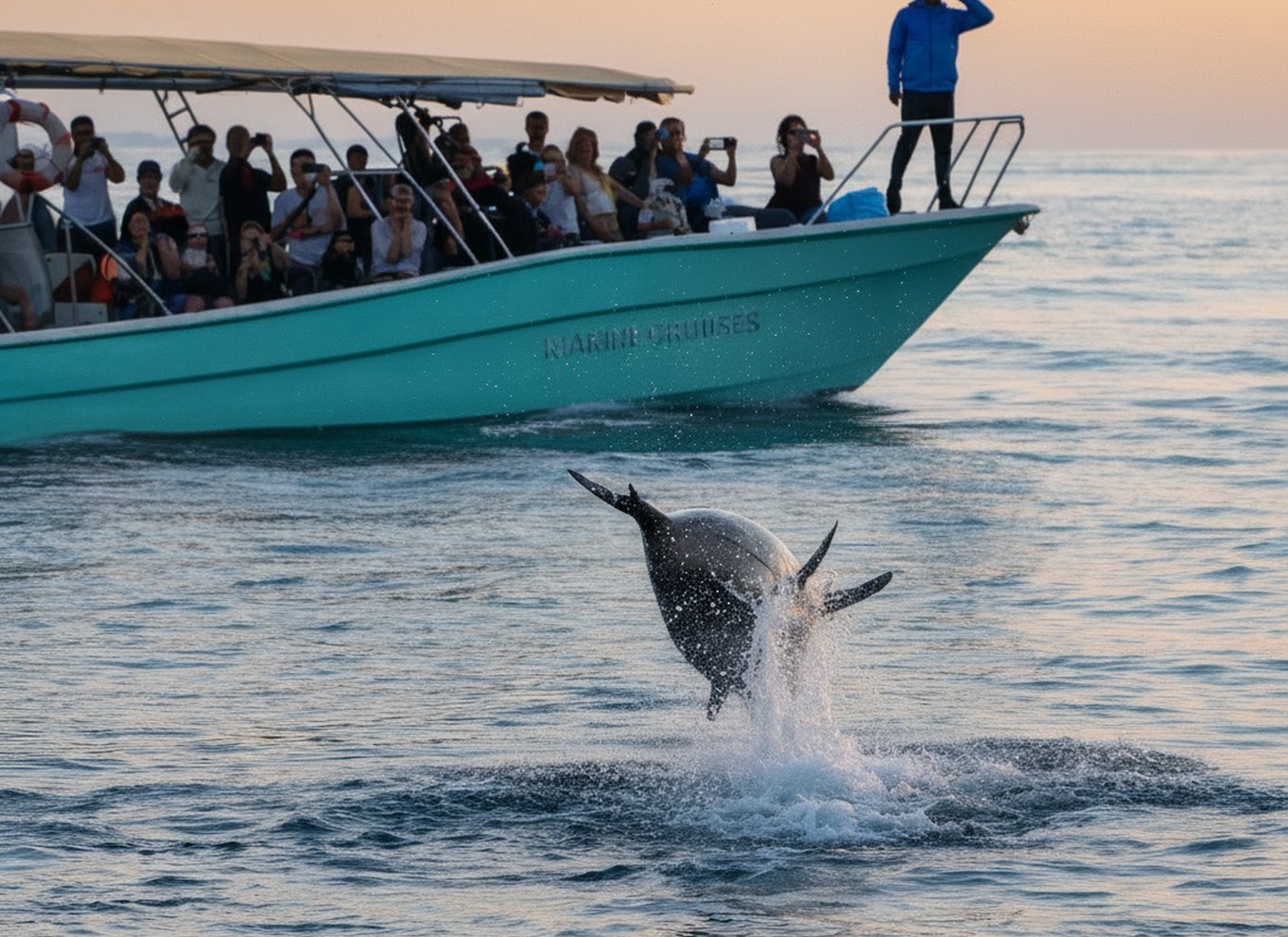 Fra Alcudia: Sejltur ved solopgang med delfinobservation