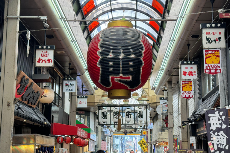 Osaka: Lokal matmarknad, Kuromon Ichiba 1 timmes guidad turOsaka - en timme Matupplevelse på Kuromon-marknaden på 1 timme