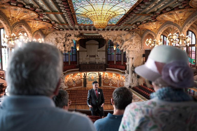 Pałac Muzyki Katalońskiej: wycieczka z przewodnikiemWycieczka w języku angielskim