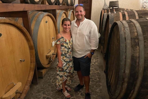 Santorini: 4-godzinny Sunset Wine TourWycieczka w małej grupie z maksymalnie 8 gośćmi