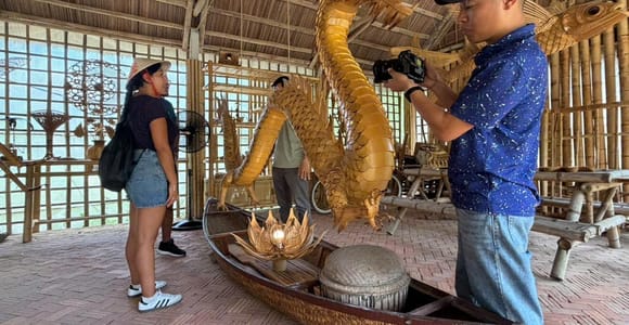 Hoi An: Coffee Making, Bamboo Village Visit and Boat Ride