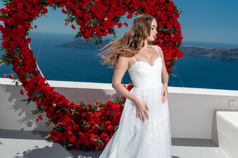 Santorini: Imerovigli Flying Dress Photoshoot - Elena Art