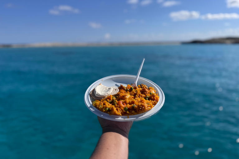 Ibiza: Formentera Boat Trip with Food, Drinks, & Bike Tour All- Inclusive Boat&Bike Tour in Formentera I Origin Edition