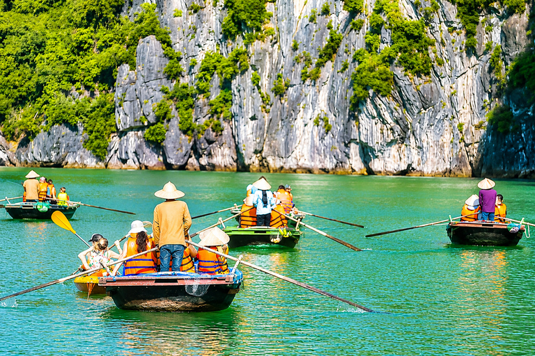 Ha Long Bay Day Trip: Luxury Cruise & Buffet Lunch & Jacuzzi Option 2: For Guests from Ha Long