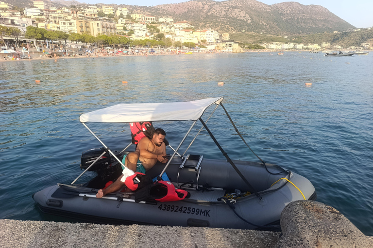 Himara: Self-Drive Boat Rental with Snorkeling Gear