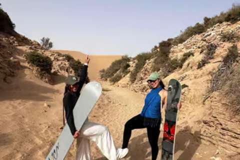 Agadir: Sandboarding with Optional Dinner & Quad Bike Tour Agadir: Sandboarding at Sunset with Dinner & Quad Option