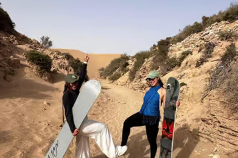Agadir: Sandboarding with Optional Dinner & Quad Bike Tour Agadir: Sandboarding at Sunset with Dinner & Quad Option