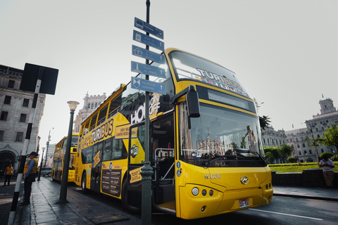 Lima: Hop-On Hop-Off Tourist Bus with 11 stops and 4 routes Lima: Hop-On Hop-Off Tourist Bus plus 11 stops and 4 routes