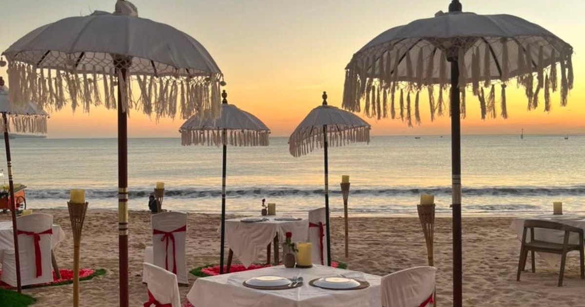 Profile Rice Sunset Bali: Jimbaran Beach Dinner with Indian & Seafood Options - 2026 ...