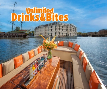 Amsterdam: Luxe Cruise Onbeperkt Drankjes & Kleine Hap
