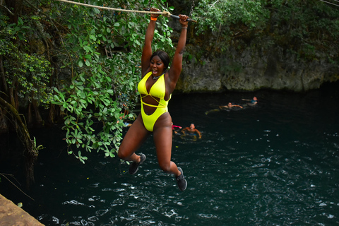 Cancun: Tour de adrenalina com passeio de quadriciclo, tirolesa e cenote