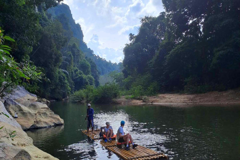 Khao Lak: Privat Khao Sok djungelsafari med bamburafting