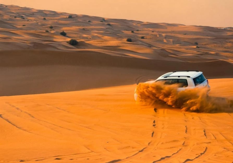 Dubaï : Circuit dans le désert, balade à dos de chameau, dîner, spectacles et planche à voile